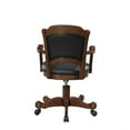 thumbnail image 4 of Coaster Chaise de Jeu en Bois Turc avec Roulettes en Noir et Tabac, 4 of 7