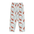 thumbnail image 5 of Xecao Koi Fish Corals,Spring Summer Women's Straight Lounge Pajama Pants: The Epitome of Relaxed Sleepwear, 5 of 9