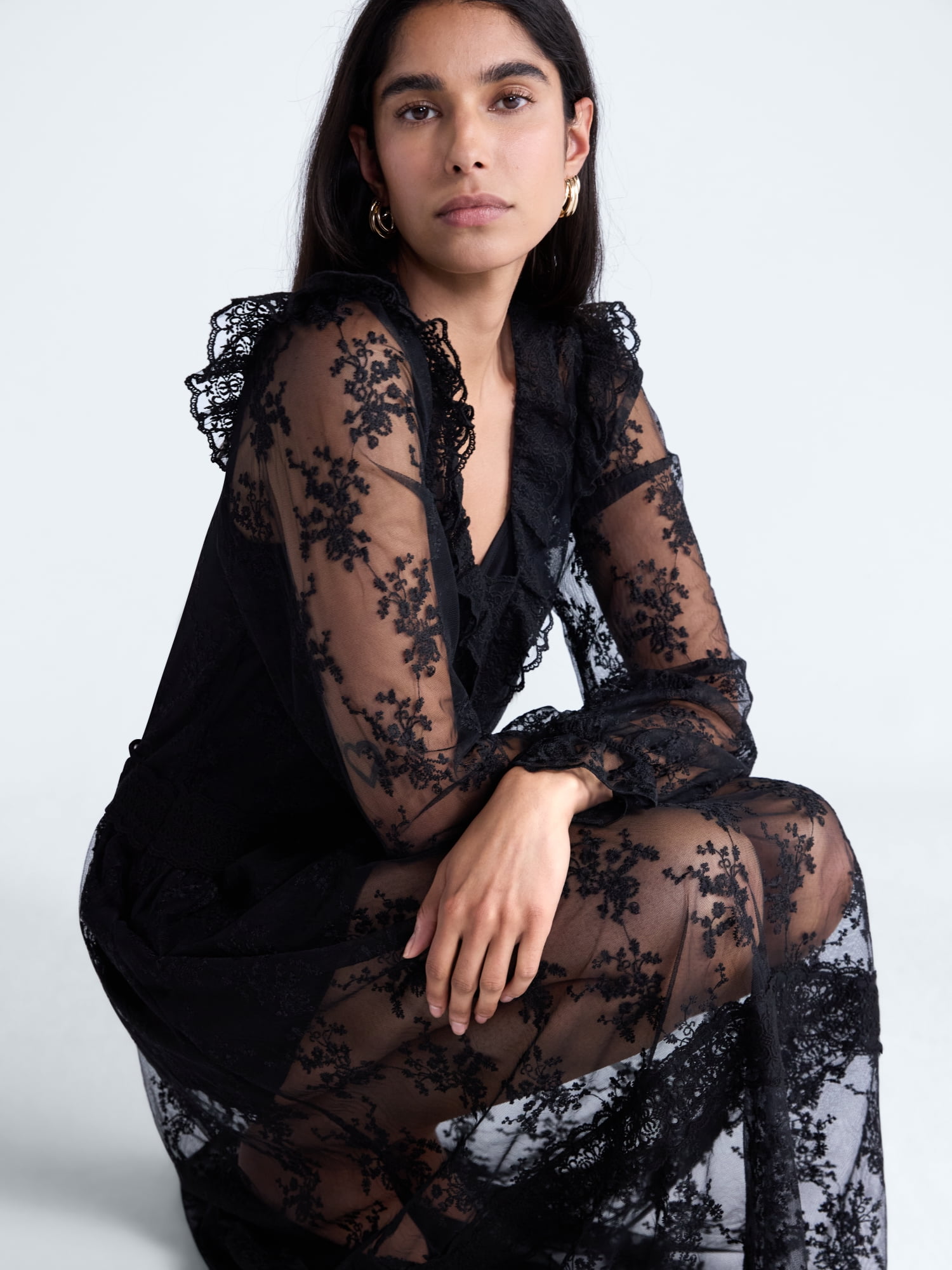 Scoop Women's All Over Lace Maxi Dress, Sizes XS-XXL