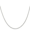 thumbnail image 3 of FJC Finejewelers 14 kt White Gold Round Cable Chain 18 Inches x 0.9 mm, 3 of 7