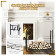 thumbnail image 5 of Topbuy 36” Firewood Rack with Tool Set 36” Fireplace Log Holder for Indoor&Outdoor Wood Stacker Lumbar Storage Organizer, 5 of 10