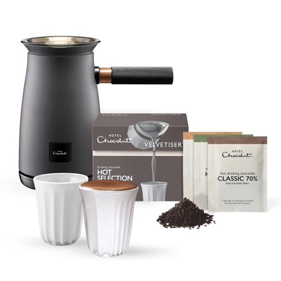 Máquina de chocolate caliente Hotel Chocolat Velvetiser color carbón