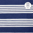 thumbnail image 6 of FH Home Machine Washable Area Rug - Hand Woven, Stain Resistant, Pet Friendly - Premium Recycled Polyester Yarn - Stripes - Kitchen, Bathroom, Laundry Room - Mariona Stripe - Blue/White - 3 x 5 ft, 6 of 7