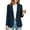 Navy-02, variant on Perfectbot Women's Notch Collared Blazer 2 Button Long Sleeve Suit Jacket Office Business Outfits