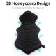 thumbnail image 1 of Motorcycle Seat Cover, Two-Seater Air Motorcycle Seat Cushion Waterproof Pressure Relief Cooling Seat Pad for Comfortable Travel (Black), 1 of 5