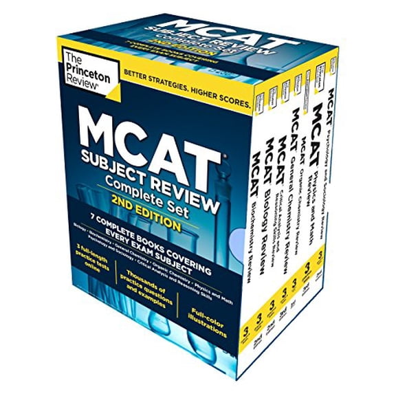 Pre-Owned Princeton Review MCAT Subject Review Complete Box Set, 2nd Edition: 7 Complete Books   Access to 3 Full-Length Practice Tests Paperback