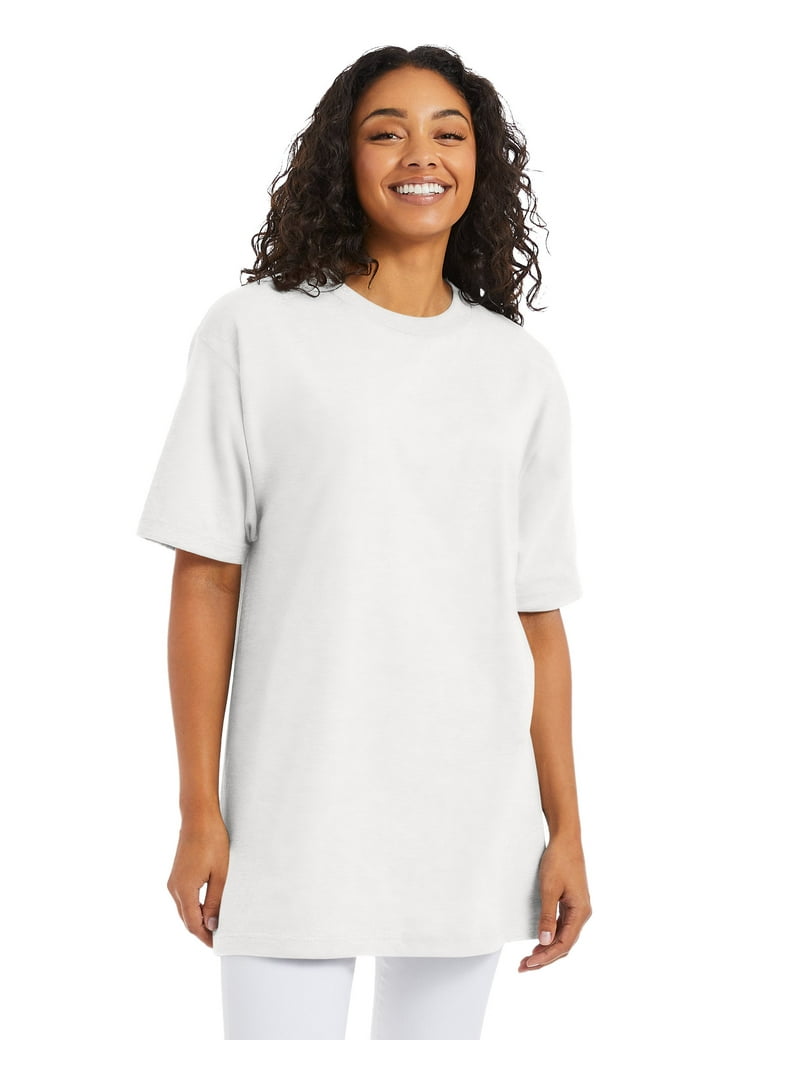Hanes Beefy-T Adult Short-Sleeve T-Shirt - 100% Cotton, Lay Flat Collar, Premium Soft Tee
