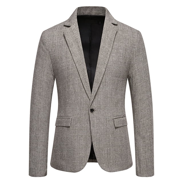Styesk Vestes pour Hommes, Poches Décontractées, Blazer à Boutons, Col Rabattu, Manches Longues