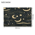thumbnail image 3 of Toilet Rug Rectangle Bathroom Rugs Non-Slip Soft Plush Machine Washable Contour Bath Mat Crescent Moon and Star 24x16, 3 of 9