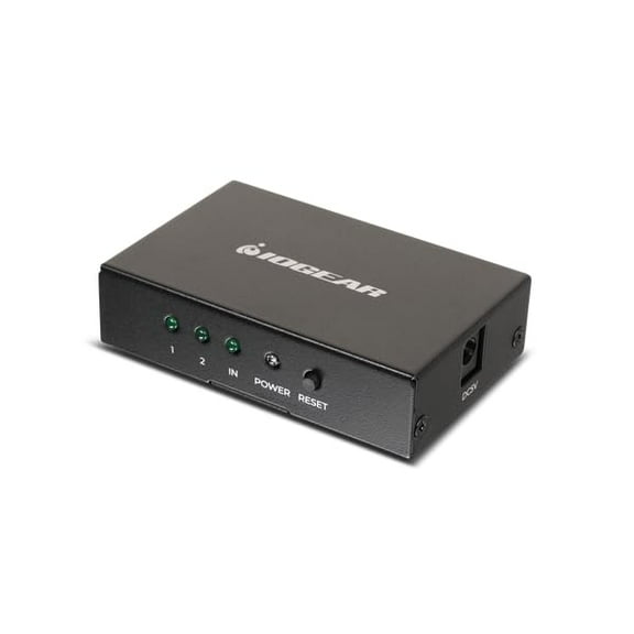 IO Gear GHSP8822 2-Port 2.0 4K 60Hz UHD 8K HDMI Splitter - Black