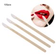 thumbnail image 3 of Brocha de maquillaje desechable Ticfox 100 piezas cepillo de labios limpieza de pestañas, 3 of 12