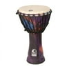 Toca 10 in. Freestyle Rope Tuned Djembe, Woodstock Purple