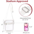 thumbnail image 4 of Clear Bag Stadium Approved, Clear Purse with Adjustable Shoulder Strap for Sports, 4 of 7