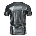 thumbnail image 4 of Razzly Men's Tees Big And Tall Tee Shirts for Men Fitted T Shirts for Men Compression Shirt Men Short Sleeves for Men Dark Tee Night Shirt Thick T Shirts Big Men T Shirts Large T Shirts Big T(Grey,M), 4 of 5
