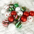 thumbnail image 2 of Lksixu 50 Pcs Christmas Balls Ornaments, Christmas Decorations, 1.6" Red Green and White Glitter Decorative Ball Pendants, Shatterproof Christmas Tree Hanging Baubles for Xmas Tree, Party, Wedding, 2 of 5