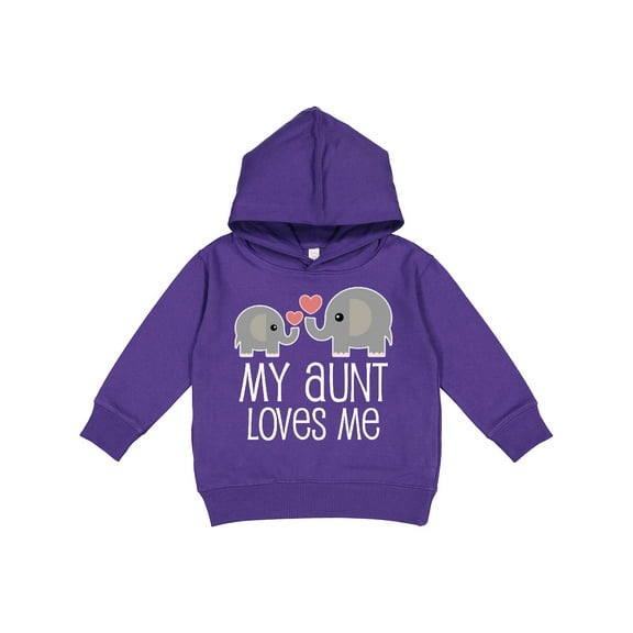 Inktastic My Aunt Loves Me Niece Nephew Elephant Toddler Hoodie
