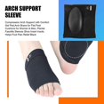thumbnail image 4 of Soporte de CompresióN con Almohadilla, para Unisexo, Fascitis Plantar Plantilla InsercióN Zapato, Ayuda una Aliviar Dolor Pie Negro, 4 of 5