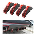 thumbnail image 3 of Car Rear Lower Bumper Wing Lip Diffuser, Anti-Crash Accessories Spoiler Protector, Rear Bumper Splitter Lip Wing , 4Pcs, 3 of 6