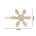 thumbnail image 5 of Skymirror Hair Clip Stylish Hairpin Sparkling Snowflake Design Women Girls Daily Wear Hair Clamp Weddings Christmas Ornaments, 5 of 7