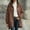 Coffee, variant on IUYRTFE Women's Hooded Zip Up Mid Length Sweatshirt Jacket with Pockets Casual Relaxed Fit Coat