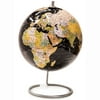 Bullseye Office - NEW Lacquer Finish - 10" Antique Black Magnetic Standing World Globe with Magnetic Pins