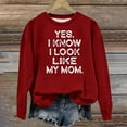 thumbnail image 2 of Lindreshi Long Sleeve Shirts for Women Christmas Fashion Women's Casual Long Sleeve Round Neck Printed Ladies Sweatshirt Tops Blouse, 2 of 3