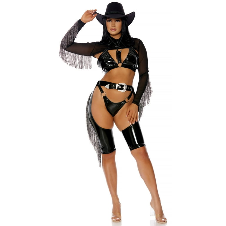 Wild West Cowgirl Costume Black / Small/Medium