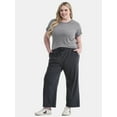 thumbnail image 2 of Terra & Sky Women’s Plus Size Cropped Knit Pant, 2 of 5