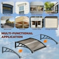thumbnail image 5 of Door Awnings Exterior, Awning for Door Entrance, 24x32 Inches Awnings for Patio, Deck, Window Awning Canopy Exterior, UV, Rain, Snow Protection Door Awning  Lanzxjv, 5 of 10
