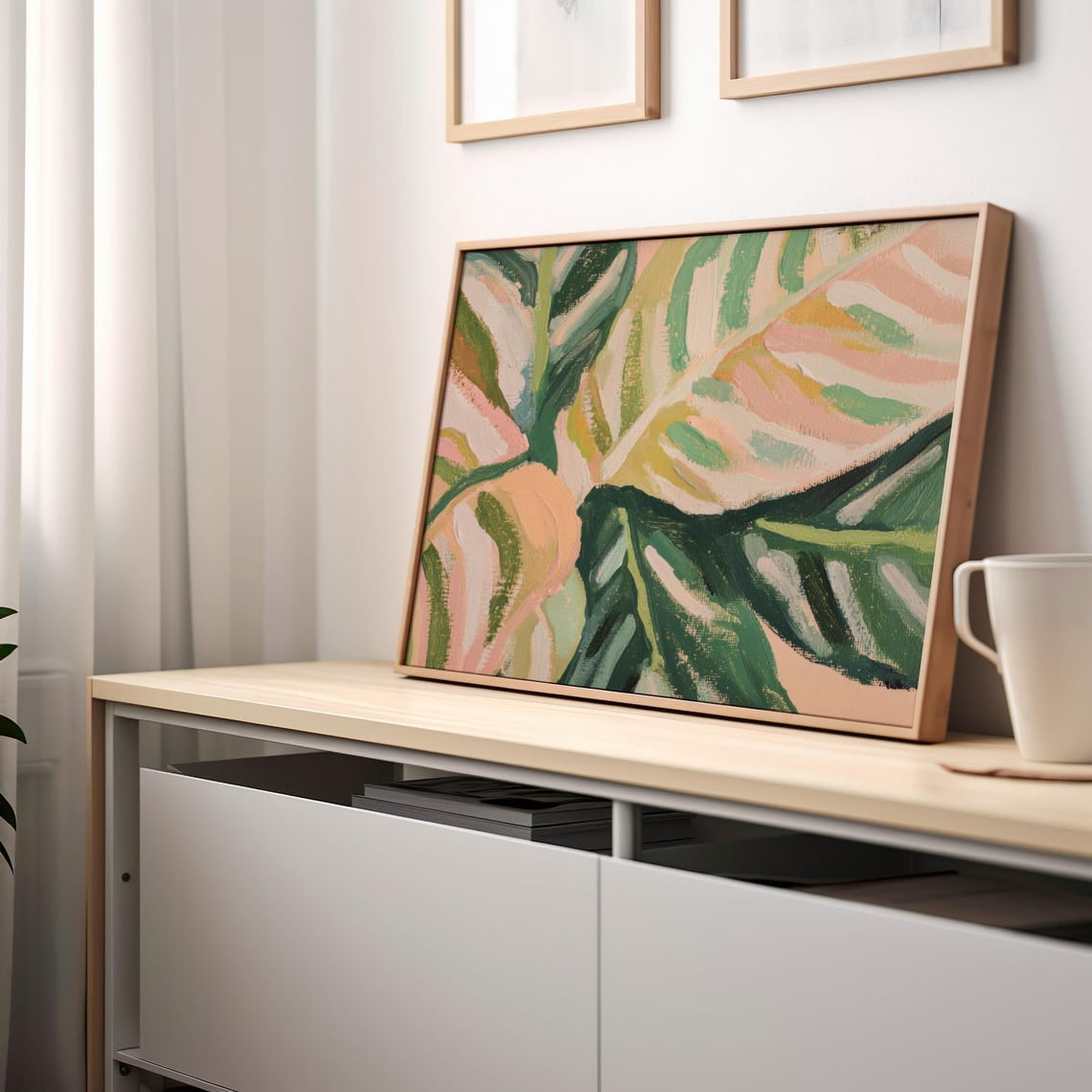 Greenery Leaf Wall Art Urban Jungle Home Decor
