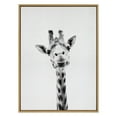 thumbnail image 3 of Kate and Laurel Sylvie Giraffe Framed Canvas Wall Art by Simon Te of Tai Prints, 31.5x41.5 Natural, Animal Portrait Wall Decor Art, 3 of 7