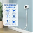 thumbnail image 2 of Wall Cord Hider Self Adhesive Wall Cable Concealer Flexible Cable Hider Cover White Wire Cover Raceway Wall Cord Cover Hider 4/6/8 Meter for Hiding Cable, 2 of 11