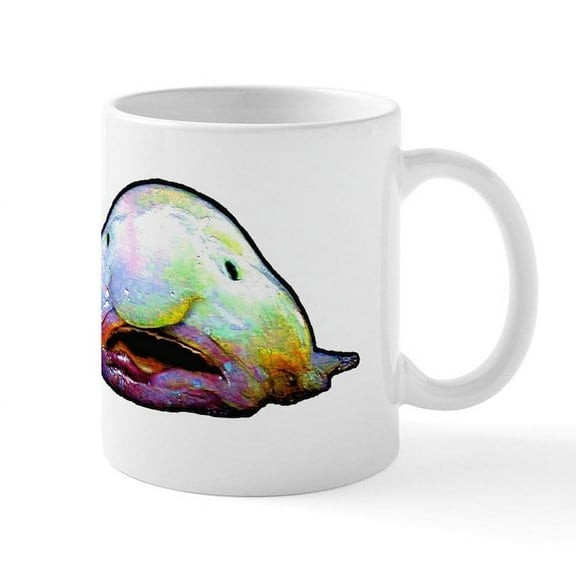 CafePress - Blobfish, Psychrolutes Marcidus Mugs - 11 oz Ceramic Mug - Novelty Coffee Tea Cup