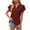 Wine, variant on Fesfesfes Women Tops Womens Fashion Print Tops Short Sleeve Out Blouse Funny Round Neck T-Shirt Tops Loose Fitting Tops for Women M(US:6)