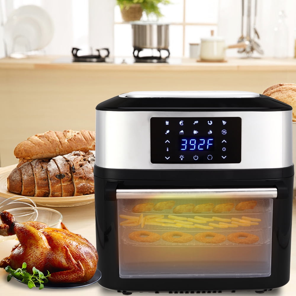 Lowestbest Electric Hot Air Fryers Oven, Air Fryer Oil-Free, 1800W 16L Air Deep Fryer, 8 Presets Electric Air Fryer, Oilless Cooker for Roasting, LED Touch Screen Control, Black Lowestbest Electric Hot Air Fryers Oven, Air Fryer Oil-Free, 1800W 16L Air Deep Fryer, 8 Presets Electric Air Fryer, Oilless Cooker for Roasting, LED Touch Screen Control, Black