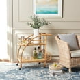thumbnail image 4 of SAFAVIEH Treise Coastal Style 2 Tier Bar Cart, Natural (28.7 in. W x 18.3 in. D x 28.3 in. H), 4 of 13