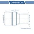 thumbnail image 3 of Conjuntos Únicos 1 Set 127mm/5" Longitud Manguera de Silicona Hump Acoplador Manguera de Silicona con Abrazaderas Manguera Hump Manguera de Refrigerante Universal Negra 76mm/2.99"-102mm/4.02" ID, 3 of 7