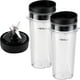 thumbnail image 1 of Equust Vasos de licuadora Ninja de 5 piezas de repuesto, vasos individuales de 16 oz con tapas para sorber y sellar, cuchilla extractora de 6 aletas, compatible con licuadoras Nurti Ninja Pro BL660 BL, 1 of 6