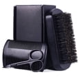 thumbnail image 1 of 3PCS Beard Care Kit Creative Beard Scissors Beard Comb Brush for Father' Day, 1 of 7