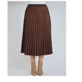 thumbnail image 5 of YAL New York Suede Midi Skirt 32" in Various Colors, 5 of 8