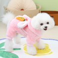 thumbnail image 3 of LANFENG Dog Winter Sweater Warm Dog Coat Plush Dog Pajamas Small Dog Jacket Dog Sweatshirt Pet Clothing Bodysuit Overalls for Dogs Puppy Jumpsuit Dog Outfit, 3 of 11