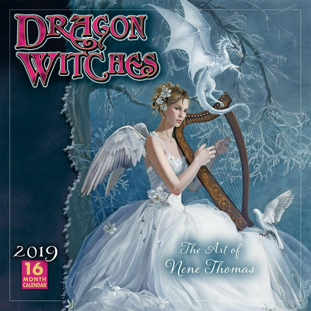 2019 Dragon Witches the Art of Nene Thomas 16Month Wall Calendar By