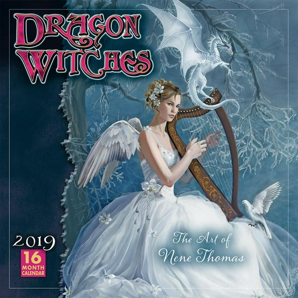2019 Dragon Witches the Art of Nene Thomas 16Month Wall Calendar By