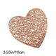thumbnail image 3 of Set de tapetes para Copas de Corazón de San Valentín | Manteles individuales de PVC resistentes al calor Manteles de mesa antideslizantes de papel de aluminio dorado • 3,93 pulgadas | Diseño de, 3 of 6