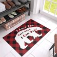 thumbnail image 3 of ruzhgo Valentine's Day Doormat Scene Layout Welcome Doormats Living Room Kitchen Printing Pattern Festival Themed Cushion Floor Rugs Bear pattern 18x30in=45x75cm Bear pattern 16x24in=40x60cm, 3 of 6