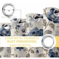 thumbnail image 6 of Blue Gray Spring Floral Blackout Curtains for Bedroom/Living Room, Thermal Insulated Kitchen Curtains, Vintage Botanical Grommet Darkening Window Treatment Drapes 42"x84"x2, 6 of 8