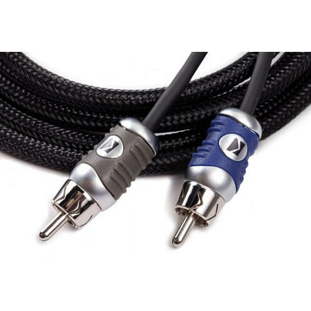 KICKER - Q-Series Interconnects 13' Audio RCA Cable - Black