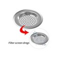 thumbnail image 4 of 2 Pcs Sink Strainer Stainless Steel Kitchen Standard Strainer Drain Protector 75mm Metal Shower Drain Filter Cover Hair Catcher for Kitchen Bathroom B, 4 of 5