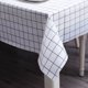 thumbnail image 3 of Xiao Hua Mantel para mesa de centro, resistente al aceite, impermeable, sin lavado, a cuadros, 135 x 135 cm (rosa), 3 of 4