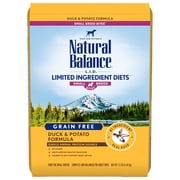Natural Balance Limited Ingredients Diet Small Breed Bites Duck & Potato Flavor Dry Dog Food for Adult, 12 lb. Bag